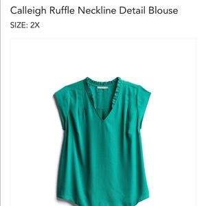 Calleigh Ruffle Neckline Blouse